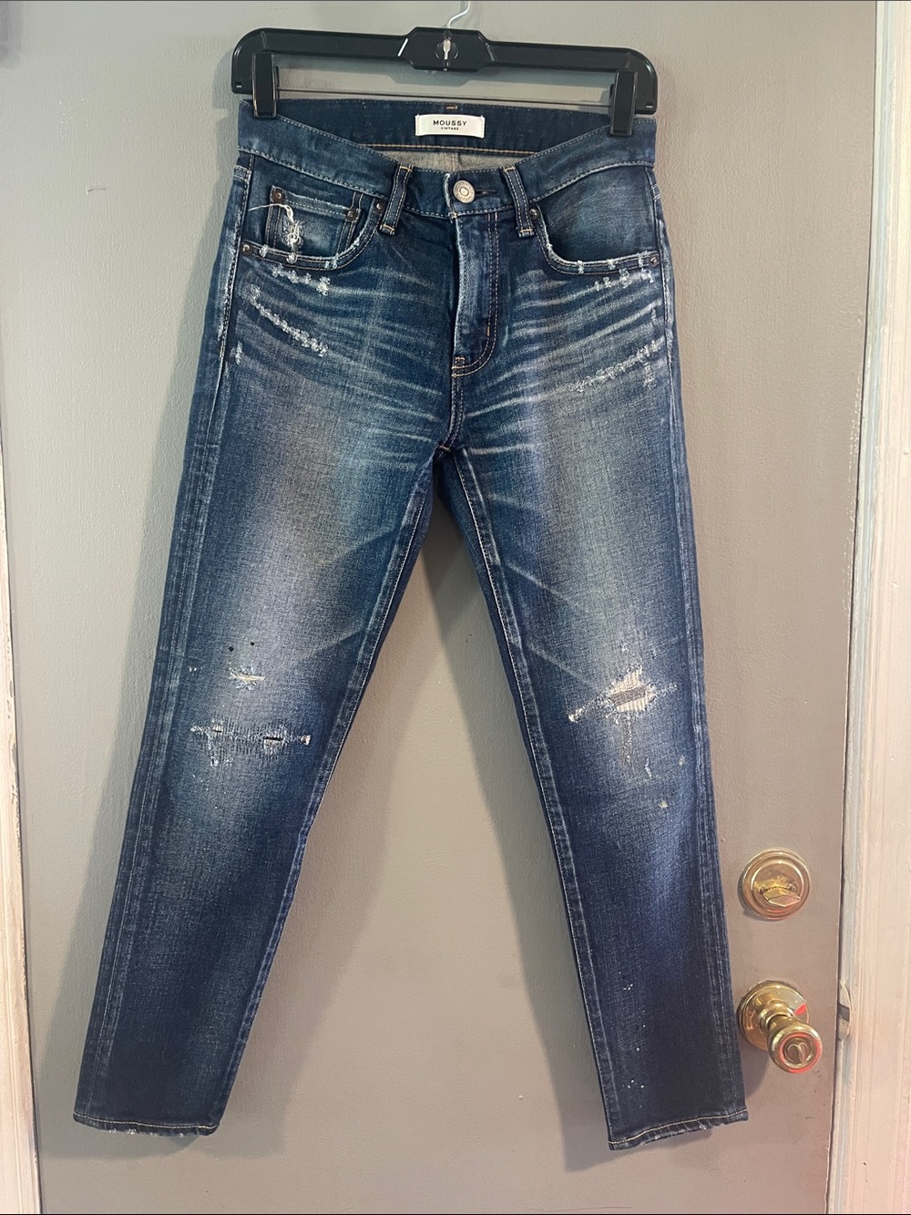 Moussy Vintage Distressed Howa Skinny Jeans Size 25